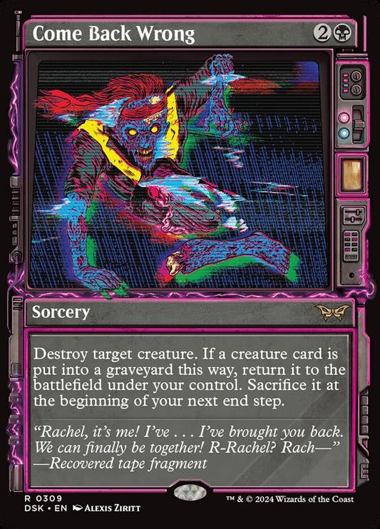 Come Back Wrong Showcase Foil