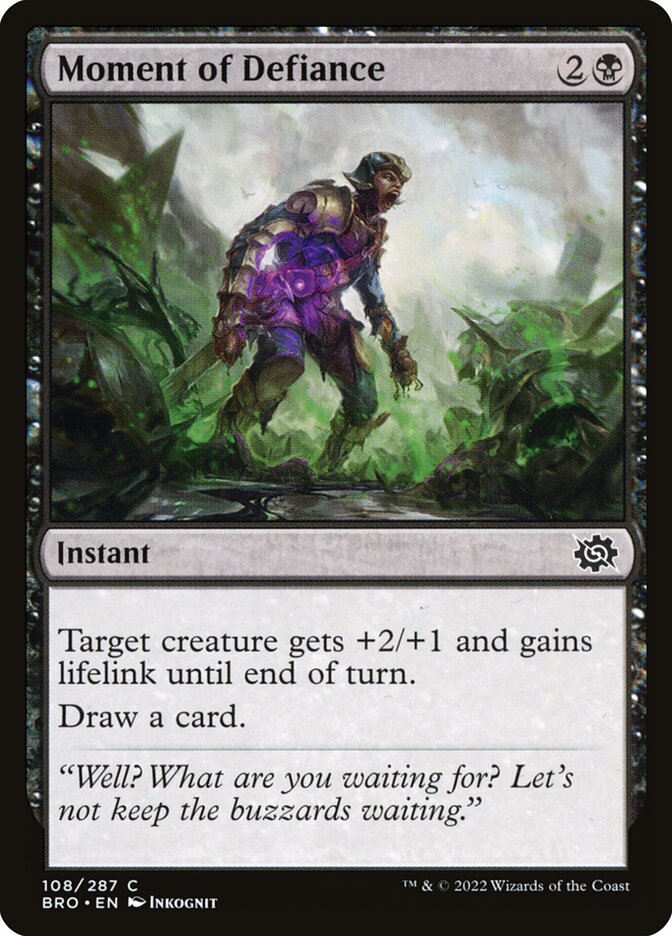 Moment of Defiance Foil