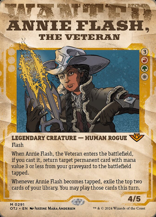 Annie Flash, the Veteran Wanted Poster Foil