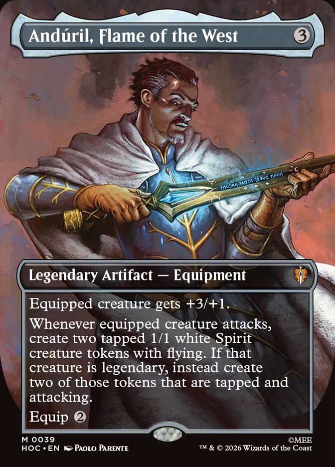 Andúril, Flame of the West Classic Artist Foil
