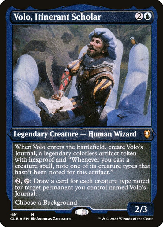 Volo, Itinerant Scholar Etched Foil