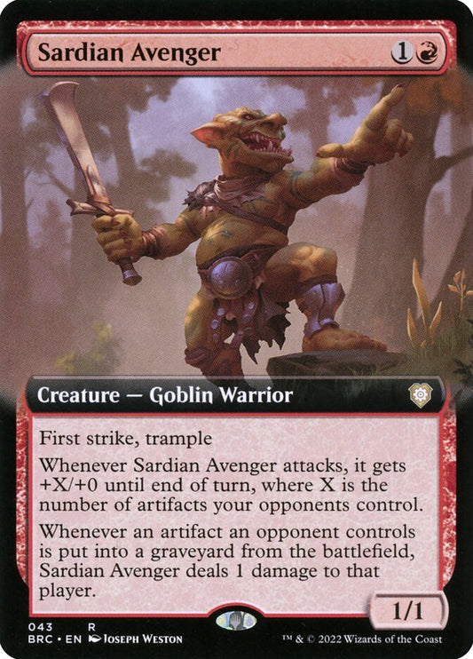 Sardian Avenger Extended Art