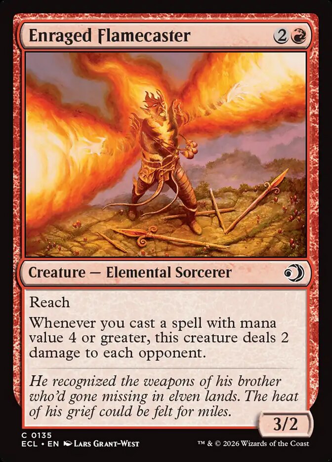 Enraged Flamecaster Foil