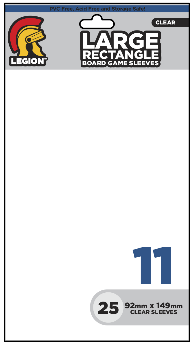 Micas Board Game Sleeve  Clear Rectangle