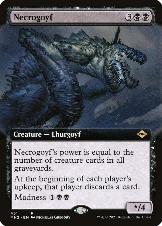Necrogoyf Extended Art Foil