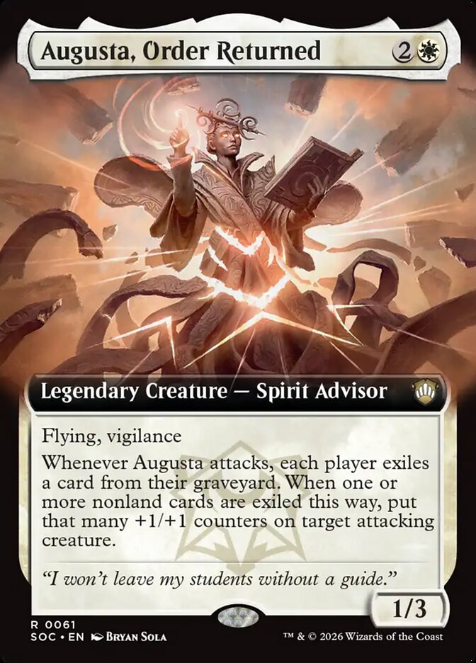 Augusta, Order Returned Extended Art