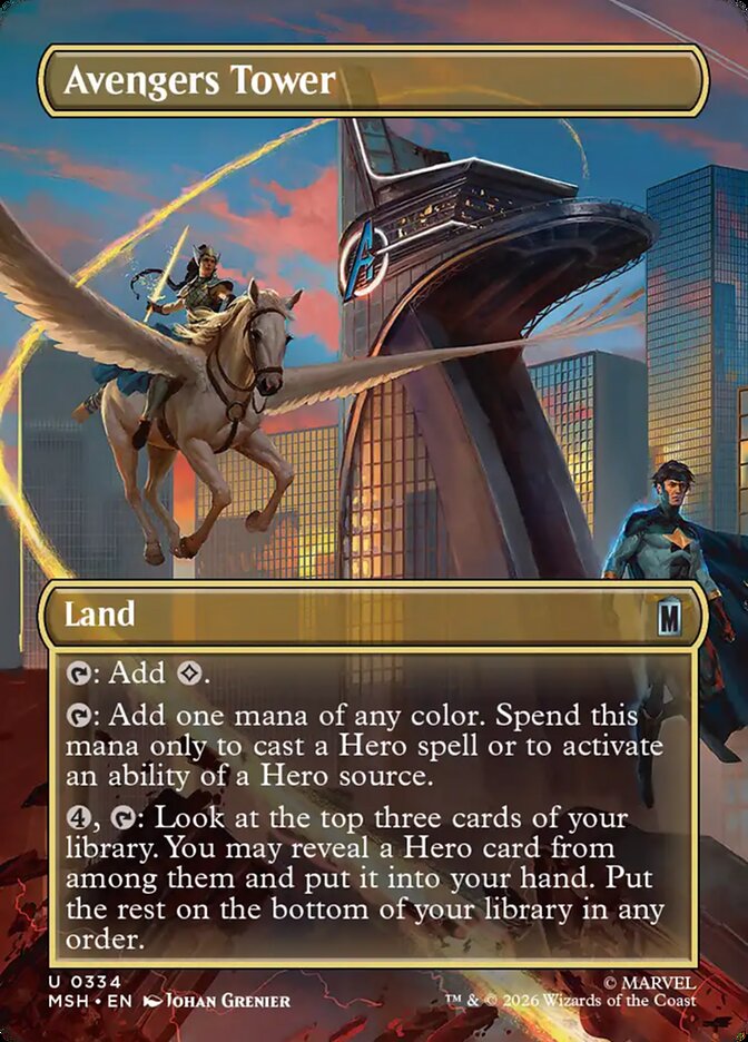 Avengers Tower Borderless Scene Foil