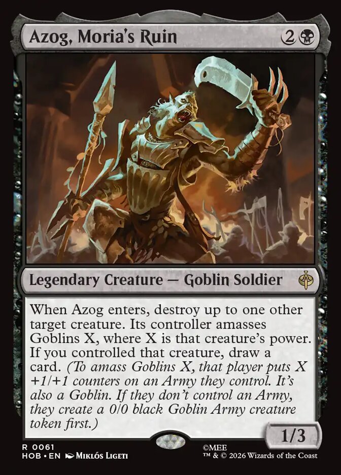 Azog, Moria's Ruin Foil
