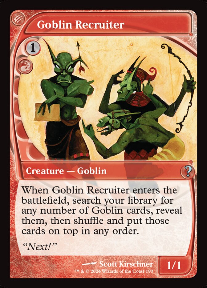 Goblin Recruiter Future Frame