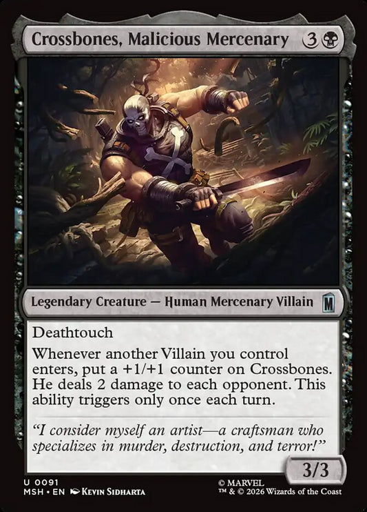 Crossbones, Malicious Mercenary Foil