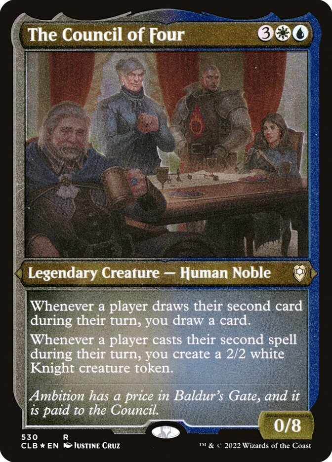 The Council of Four Etched Foil