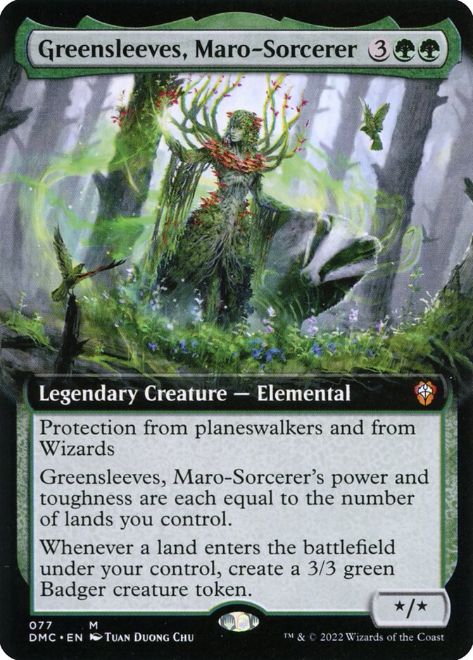 Greensleeves, Maro-Sorcerer Extended Art Foil