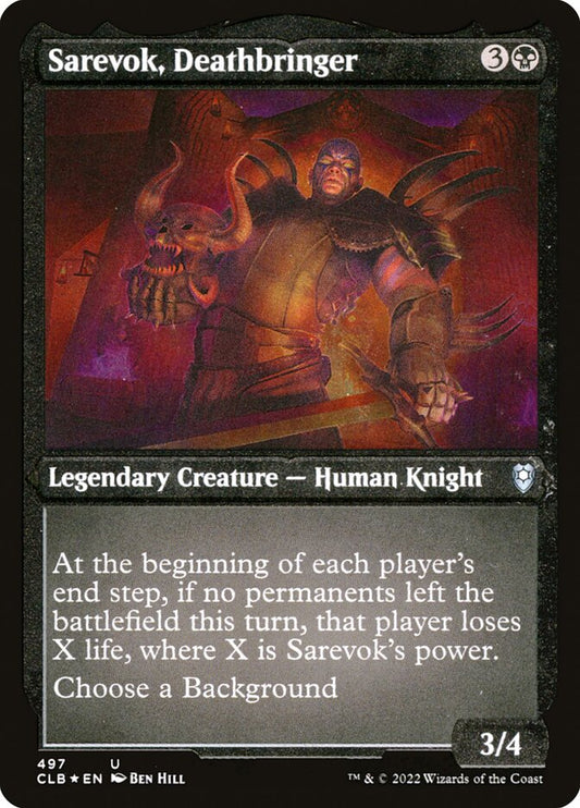 Sarevok, Deathbringer Etched Foil