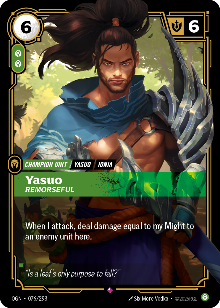 Yasuo, Remorseful Foil