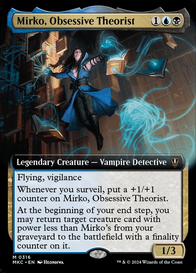 Mirko, Obsessive Theorist Extended Art Foil
