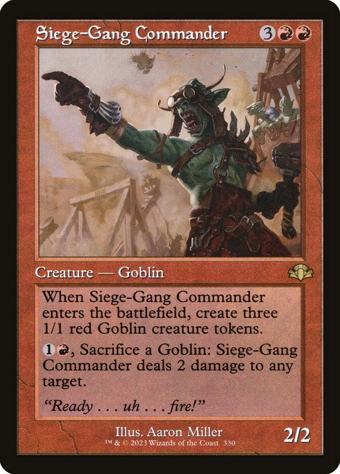 Siege-Gang Commander Old Frame