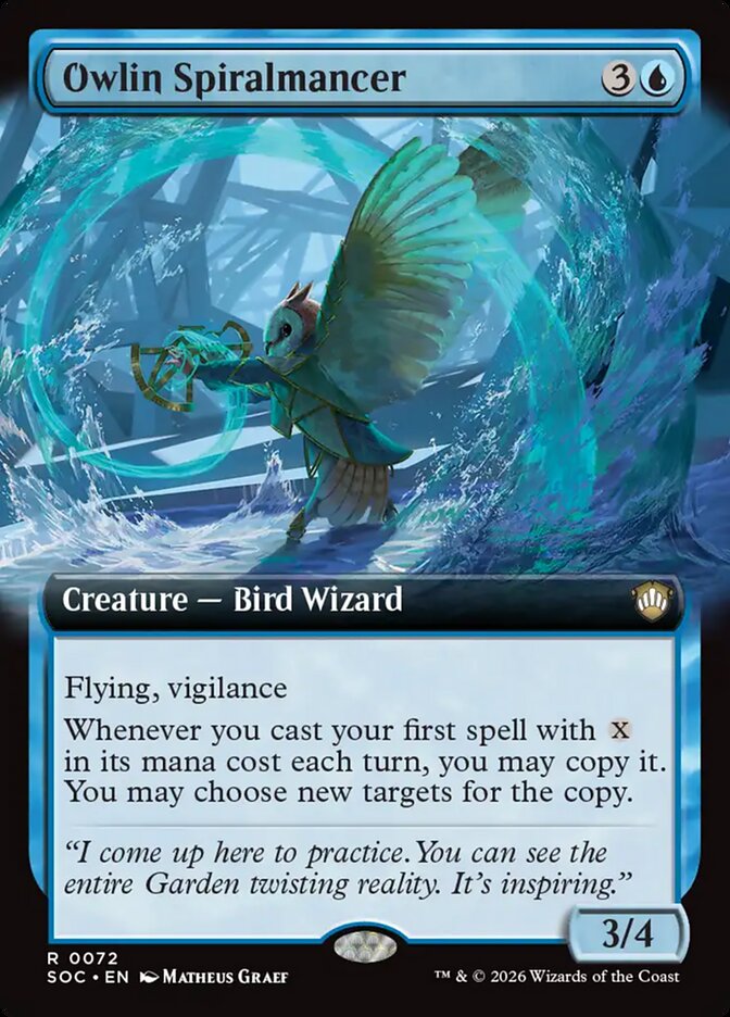 Owlin Spiralmancer Extended Art