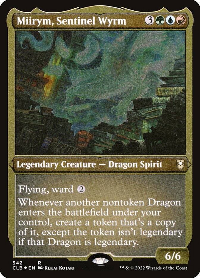 Miirym, Sentinel Wyrm Etched Foil