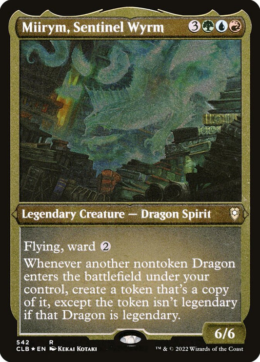 Miirym, Sentinel Wyrm Etched Foil