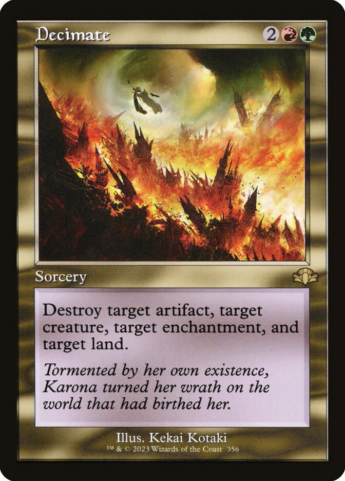 Decimate Old Frame
