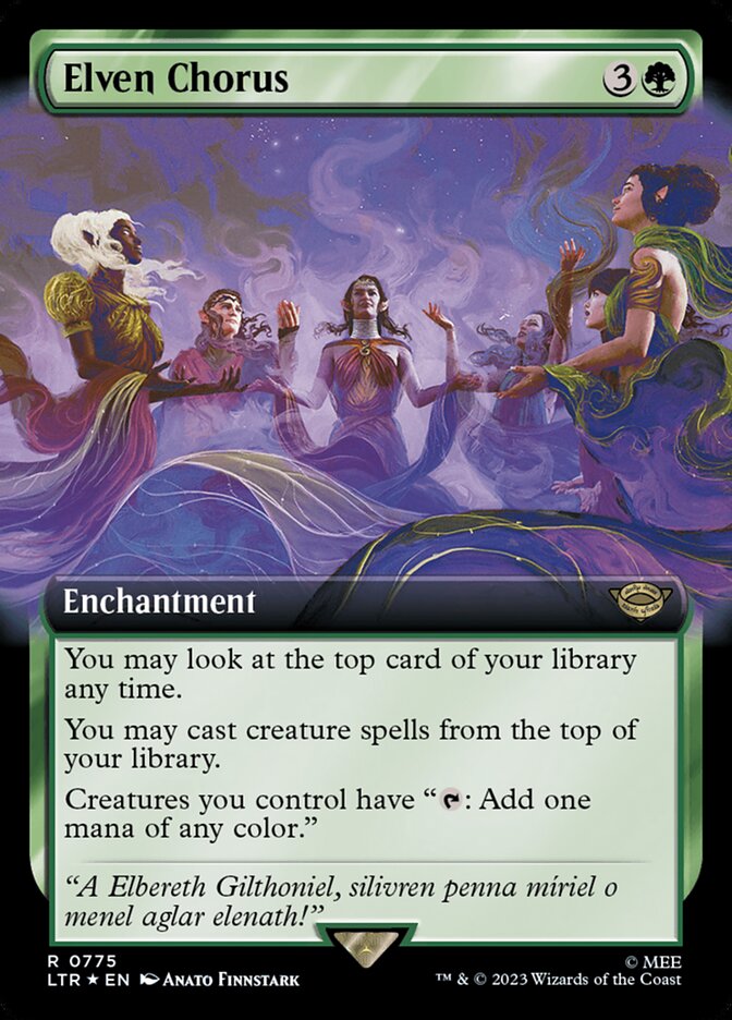Elven Chorus Surge Foil