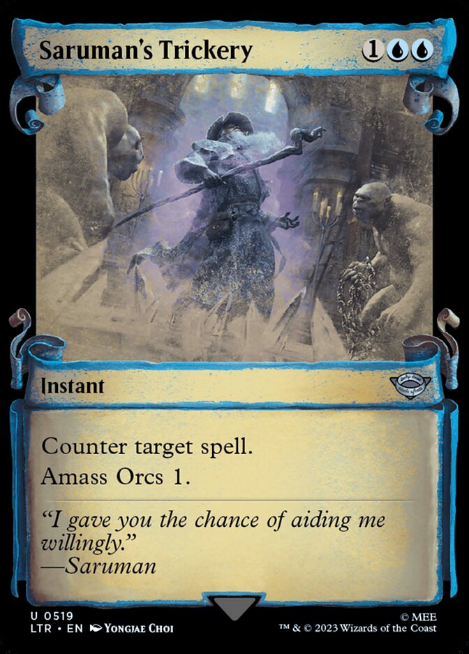 Saruman's Trickery Showcase Silver Foil