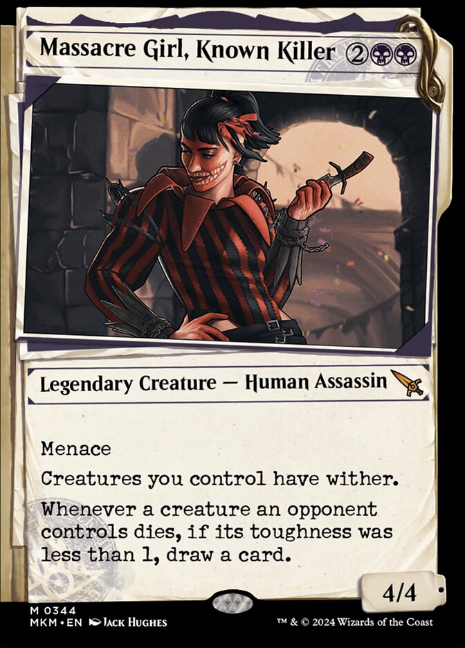 Massacre Girl, Known Killer Showcase