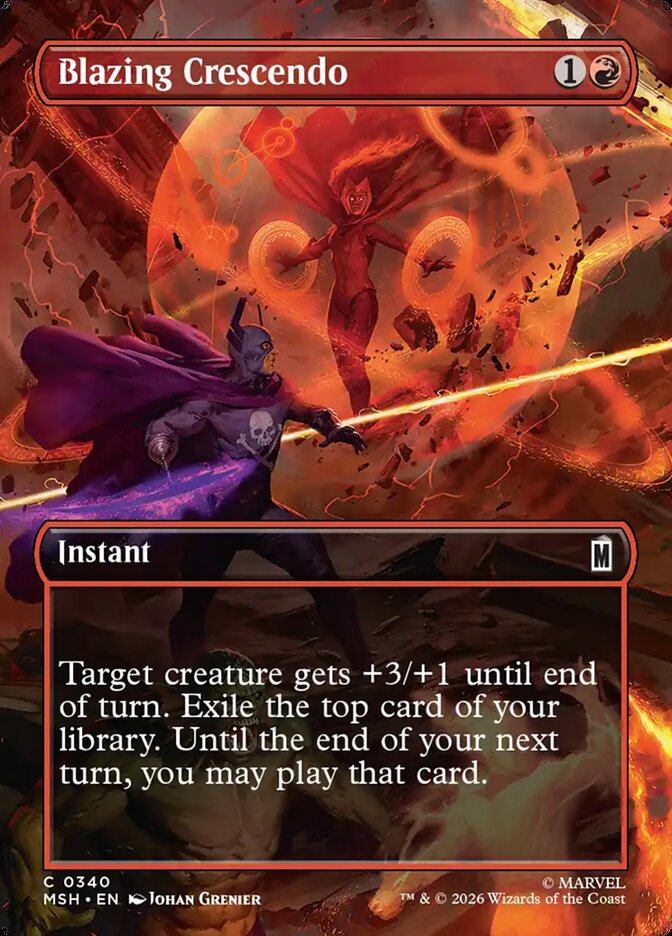 Blazing Crescendo Borderless Scene Foil