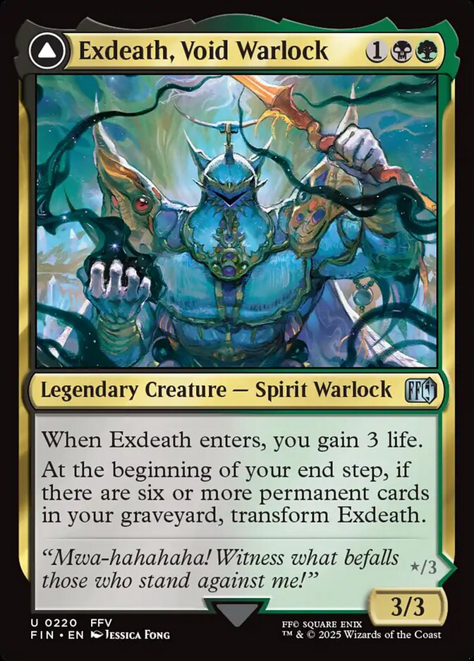 Exdeath, Void Warlock // Neo Exdeath, Dimension's End Foil