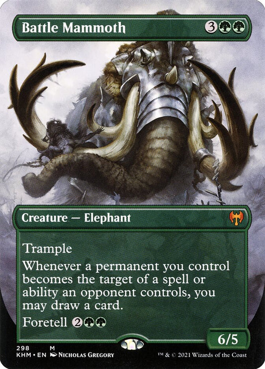 Battle Mammoth Borderless Foil