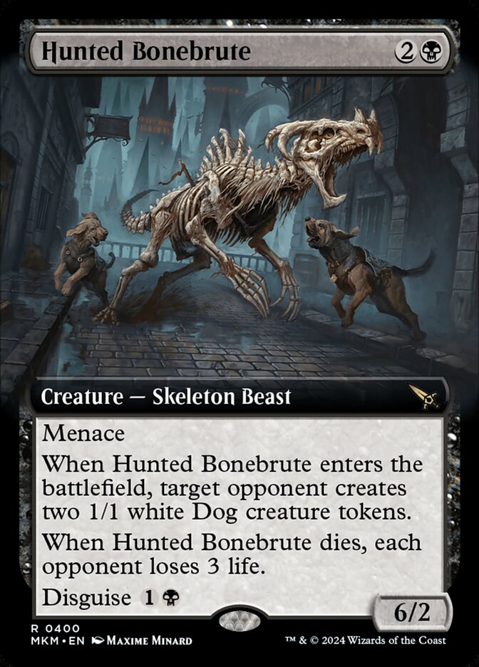 Hunted Bonebrute Extended Art Foil