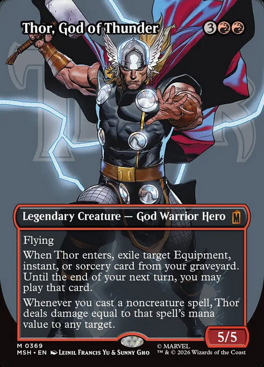 Thor, God of Thunder Borderless Logo