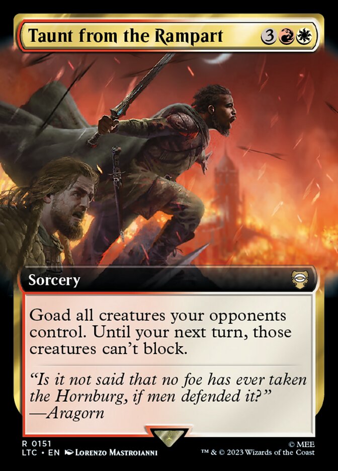 Taunt from the Rampart Extended Art