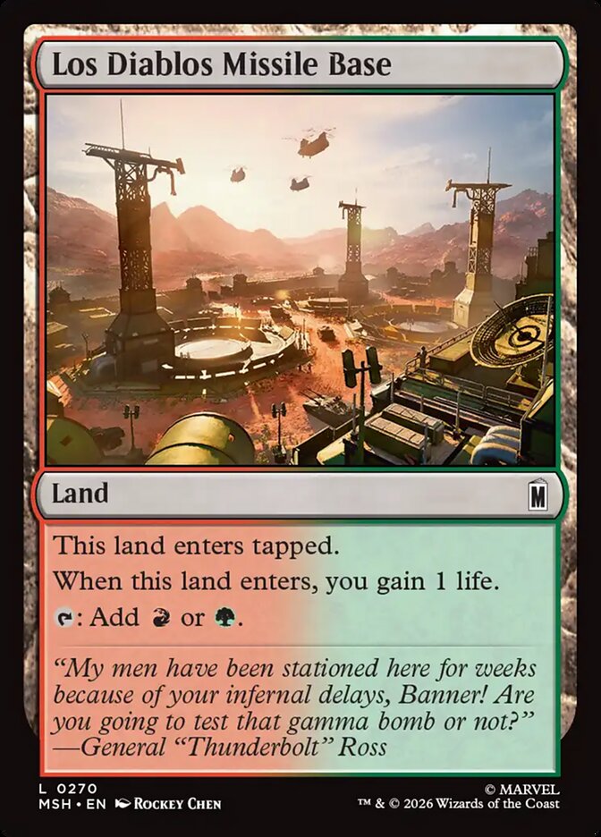 Los Diablos Missile Base Foil