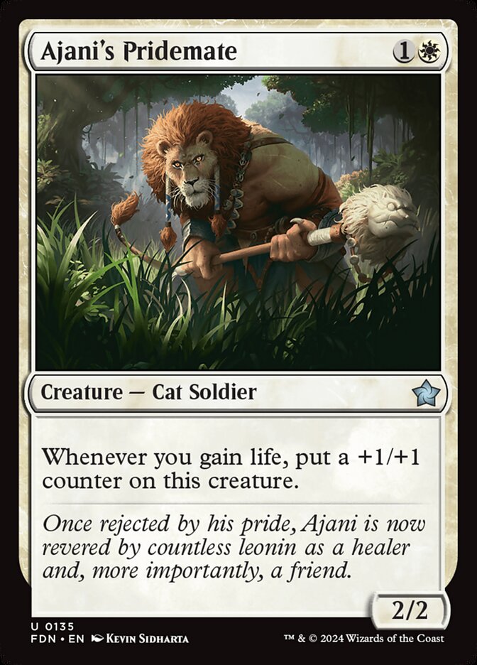 Ajani's Pridemate Foil