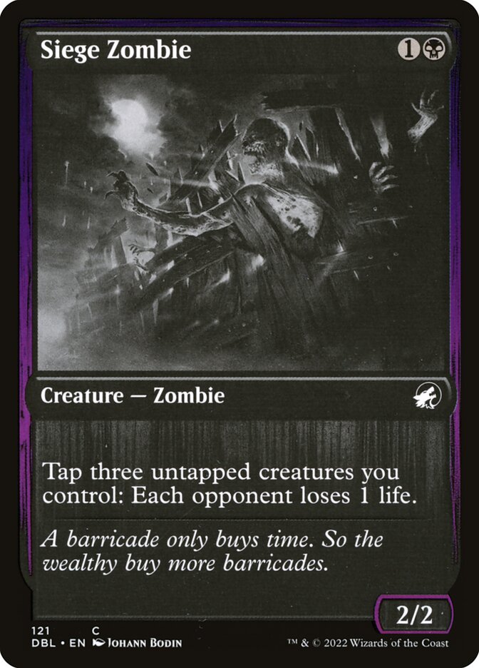 Siege Zombie Foil