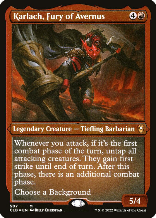 Karlach, Fury of Avernus Etched Foil