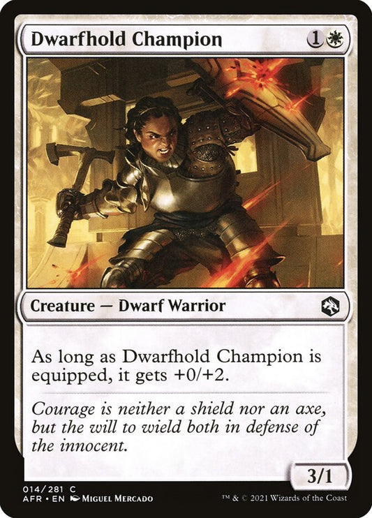 Dwarfhold Champion Foil