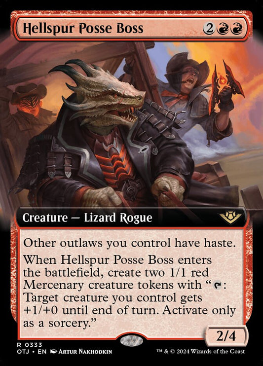 Hellspur Posse Boss Extended art Foil