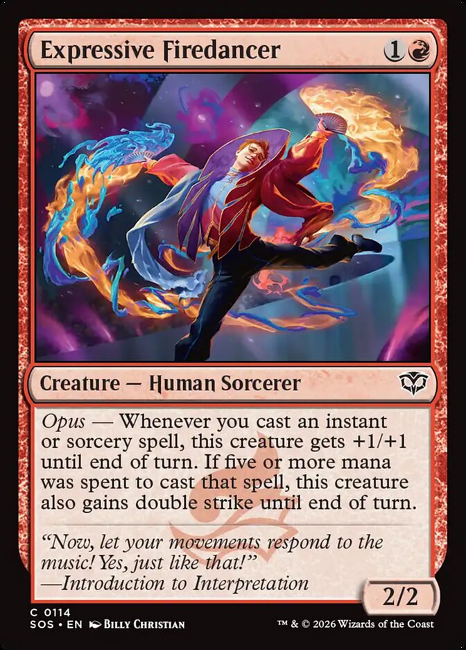 Expressive Firedancer Foil