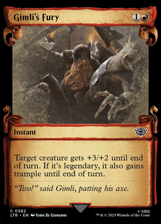 Gimli's Fury Showcase Silver Foil