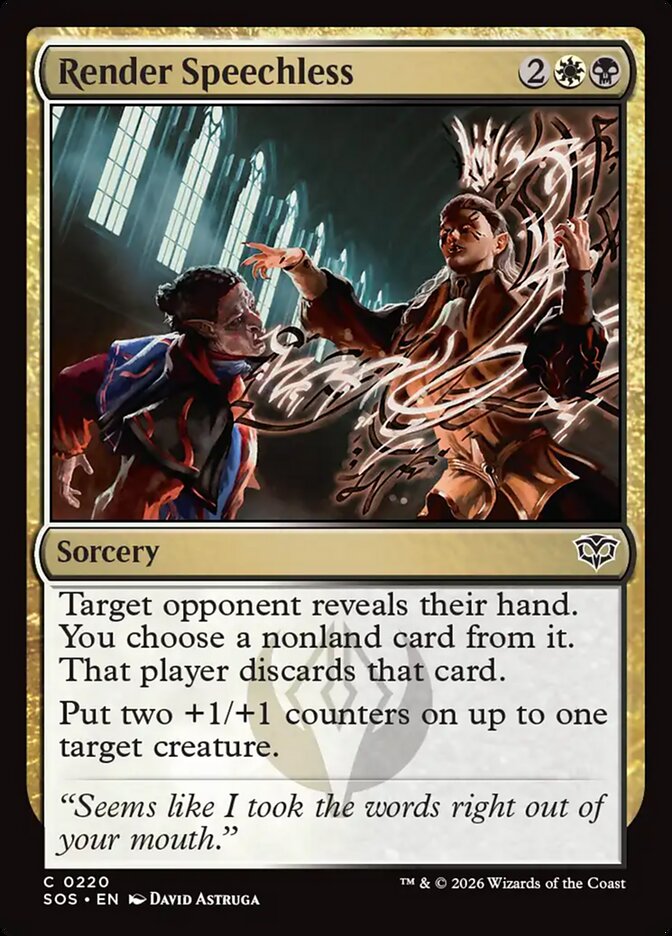 Render Speechless Foil