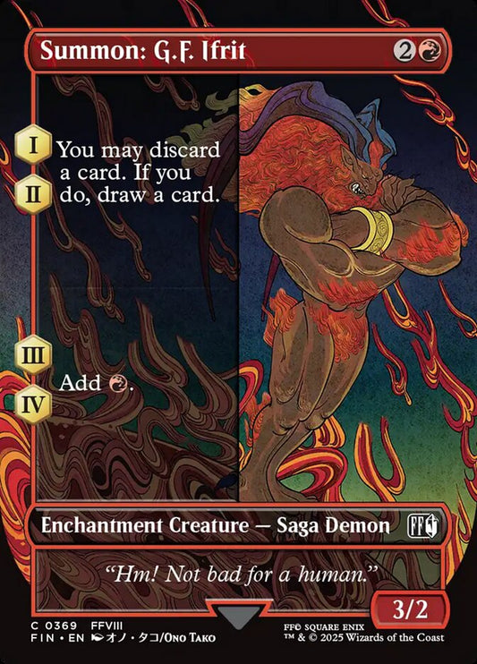 Summon: G.F. Ifrit Borderless Foil