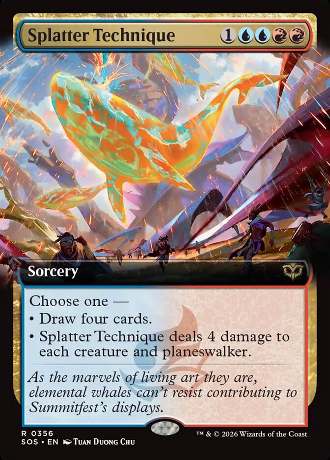 Splatter Technique Extended Art Foil