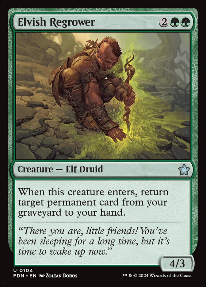 Elvish Regrower Foil
