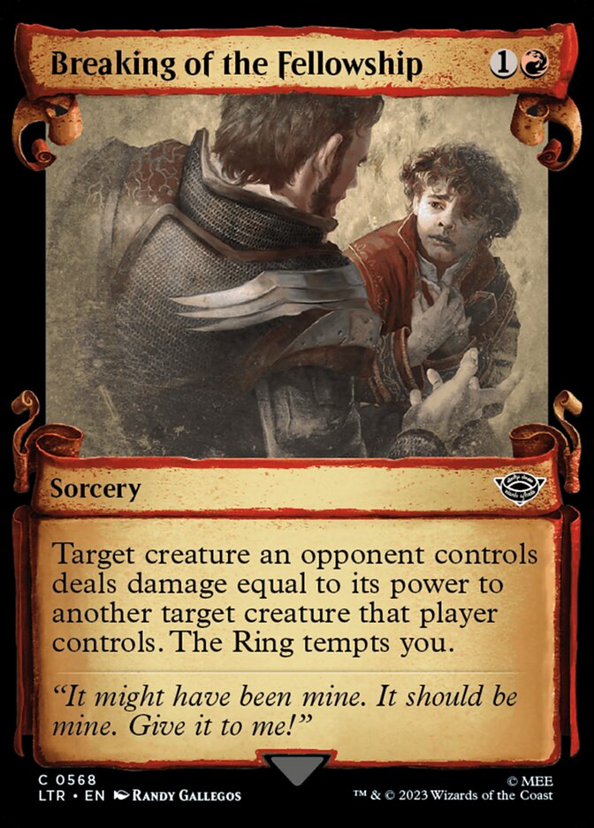 Breaking of the Fellowship Showcase Silver Foil
