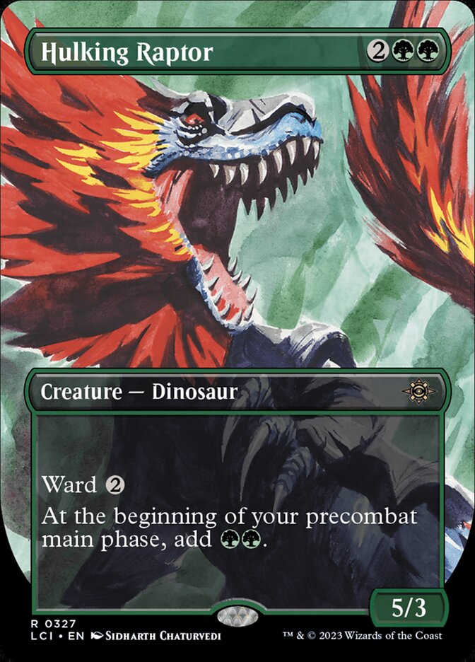 Hulking Raptor Borderless