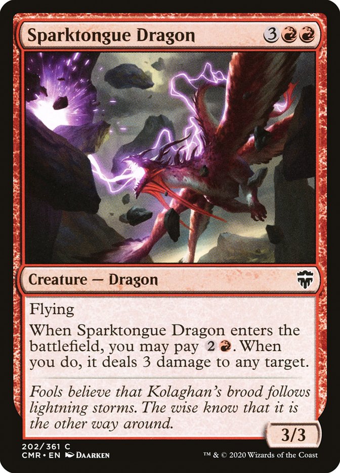 Sparktongue Dragon Foil