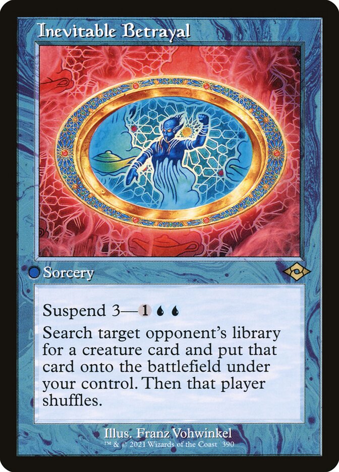 Inevitable Betrayal Old Frame Etched Foil