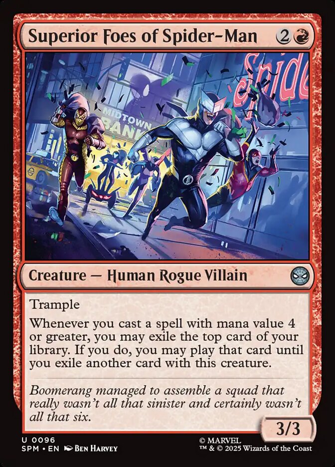 Superior Foes of Spider-Man Foil